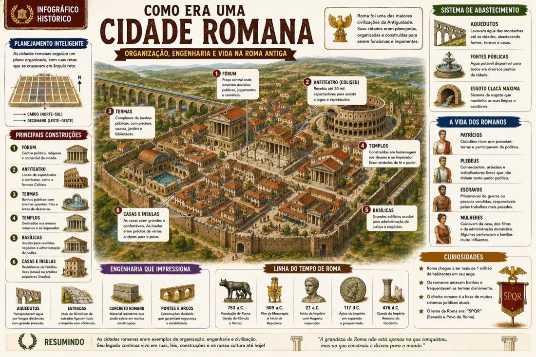 Amostra do material: Como era uma cidade romana