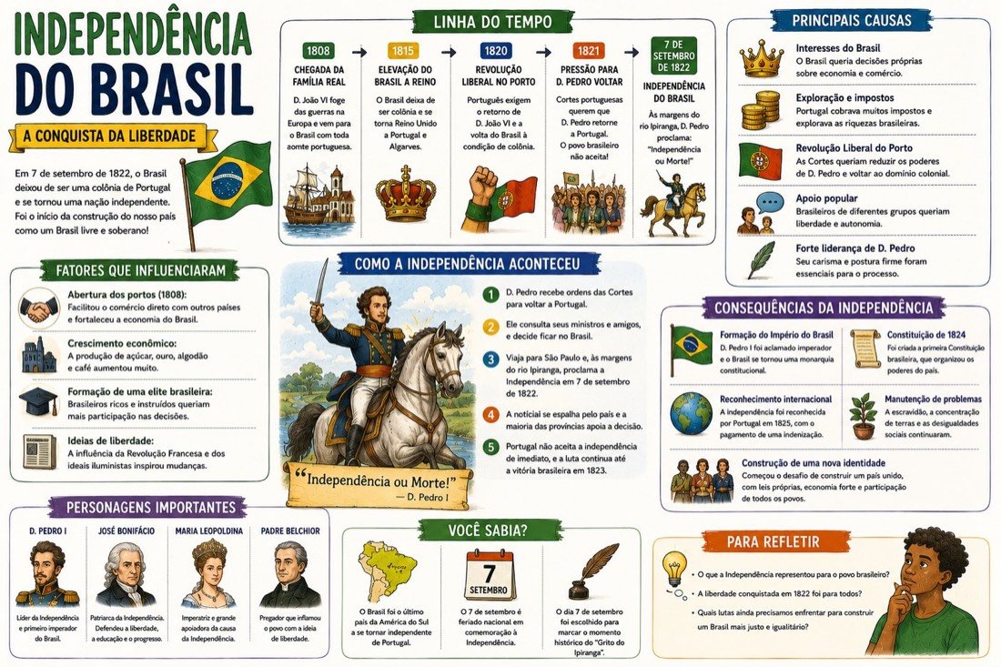 Amostra do material: Independência do Brasil