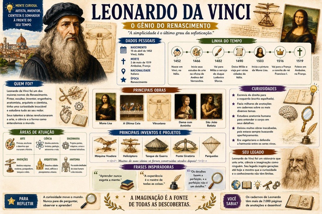 Amostra do material: Leonardo da Vinci