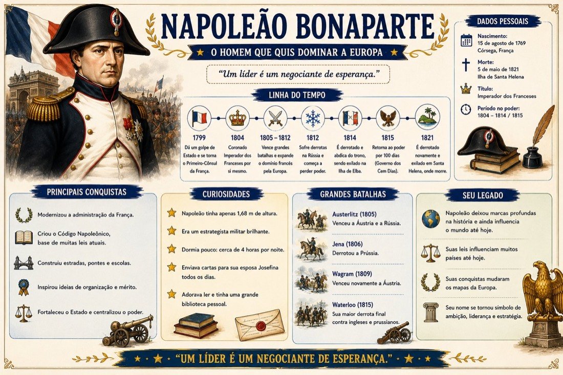 Amostra do material: Napoleão Bonaparte