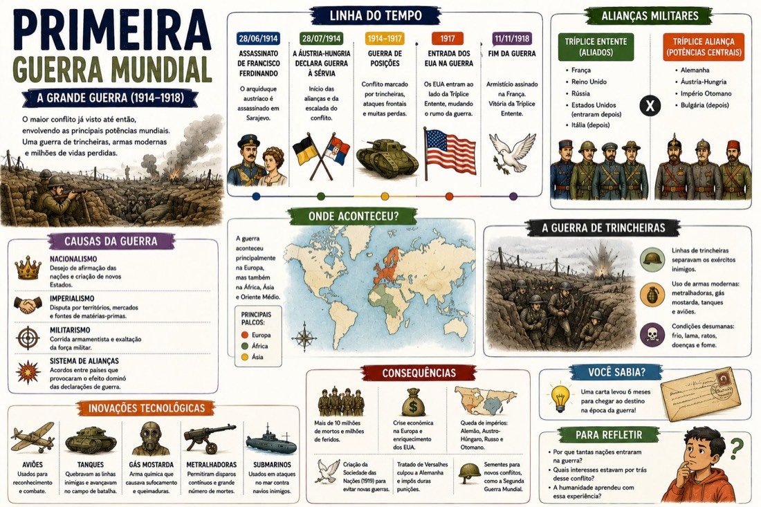 Amostra do material: Primeira Guerra Mundial